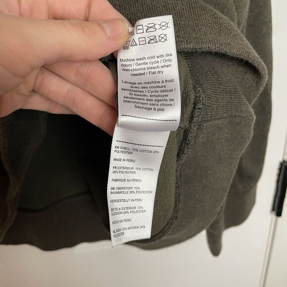 UNTUCKit 1/4 Zip Pullover Sweater Mens XL Smart Casual Olive Green Corral 40297 - Picture 6 of 9